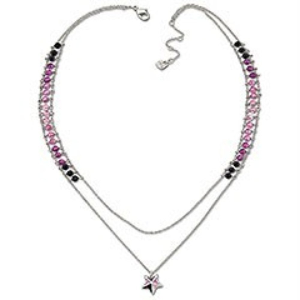 New in Box Swarovski Raspberry Star Necklace 1128081